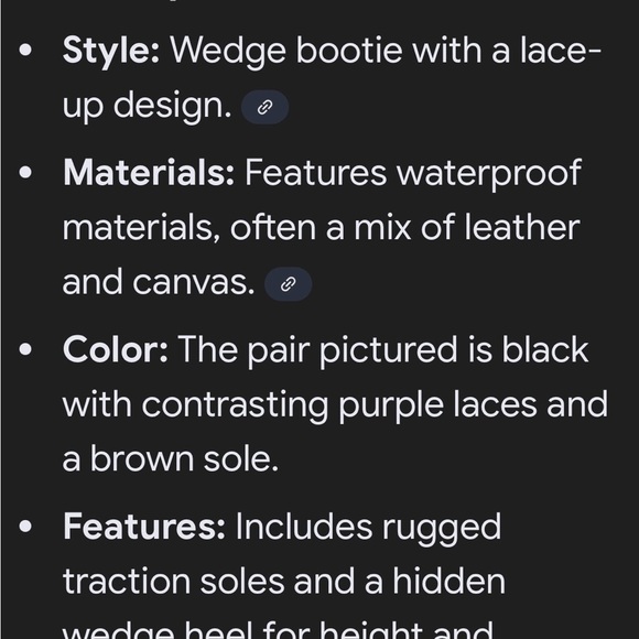 Sorel Black Lace Up Boots with Burgundy Laces -7.5 - Picture 11 of 11